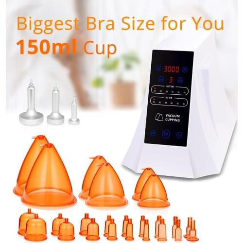 Vacuum Cup Breast Butt Enlargement Machine Body Detox Skin Tightening Massage Beauty Equipment Salon Use