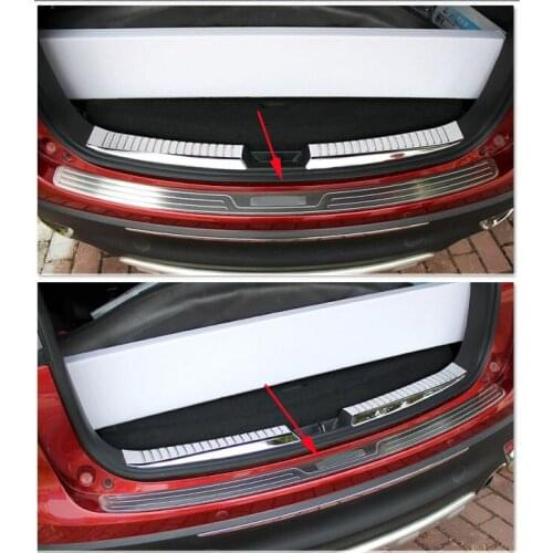Car Rear Bumper Sill Protector Diffuser Spoiler Plate Trims For Mazda CX-5 CX5 2012 2013 2013 2014 2015