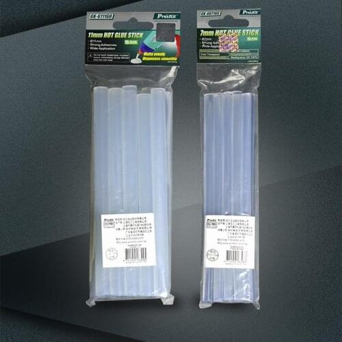 Proskit Strong Viscous Hot Melt Glue Stick 10Pcs Hot Melt High Viscosity Transparent Hot Melt Glue Gun Glue Stick 7mm/11mm*160mm