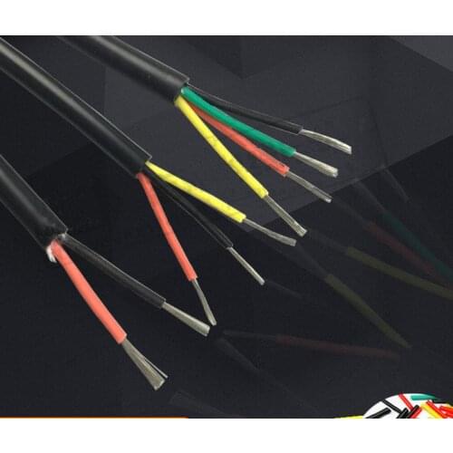 200 degrees High temperature silicone wire Fire retardant High temperature 2 core or 3 core high temperature wire 10 meter