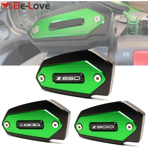 2021 Front Brake Reservoir Fluid Tank Oil Cup Cover For KAWASAKI Z900 Z650 2017-2020 Z800 2013-2016 Motorcycle CNC Aluminum