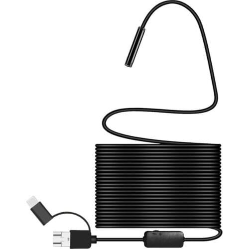 1200P IP68 Android 8MM Micro USB Type-c USB 3-in-1 Computer Endoscope Borescope Tube Waterproof USB Inspection Video Camera