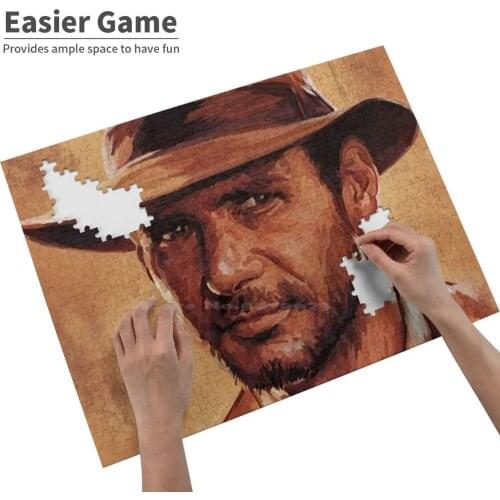 Indiana Jones | Harrison By Sam Ohana 300 500 1000 Pcs Jigsaw Puzzle For Adult Kids Game Toy Gift Indiana Jones Harrison Fedora