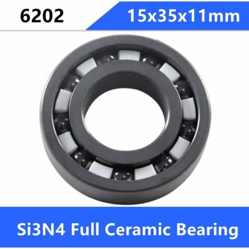 4/10pcs 6202 Si3N4 full Ceramic bearing 15x35x11 mm silicon nitride ceramic deep groove ball bearings 15*35*11mm