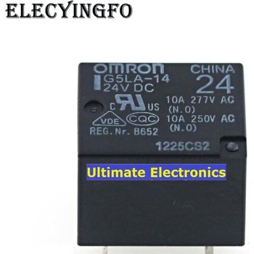 5PCS G5LA-14-DC24V G5LA-14-24VDC 5FEET 10A Relays