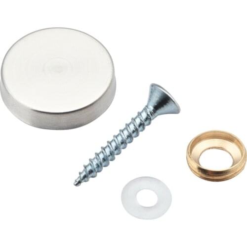 8set Stainless Steel Advertising Screws Dia.16-40mm Mirror Fixing Nails Decorative Cover cap Glass Billboard Fastener Hardware