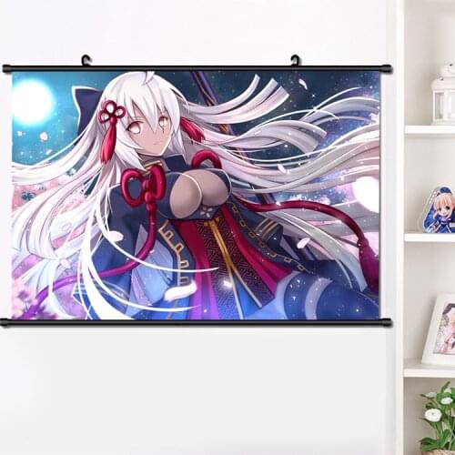 Anime Manga Fate/Grand Order Okita Souji Alter Game Cosplay Wall Scroll Mural Poster Wall Hanging Poster Home Decor 40×60cm