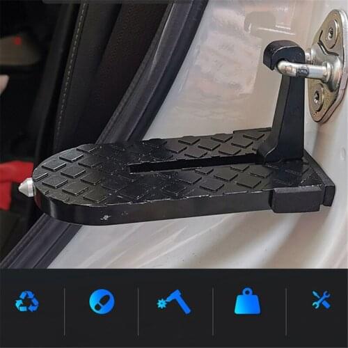 Car Door Step Pedal Universal Car Rooftop Luggage Ladder Addicted Footrests Door Safety Hammer