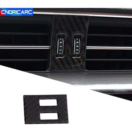 Car Styling Carbon Fiber Console Air Condition Vent Frame Decoration Trim For Audi A6 C8 A7 2019-2020 Auto Interior Accessories