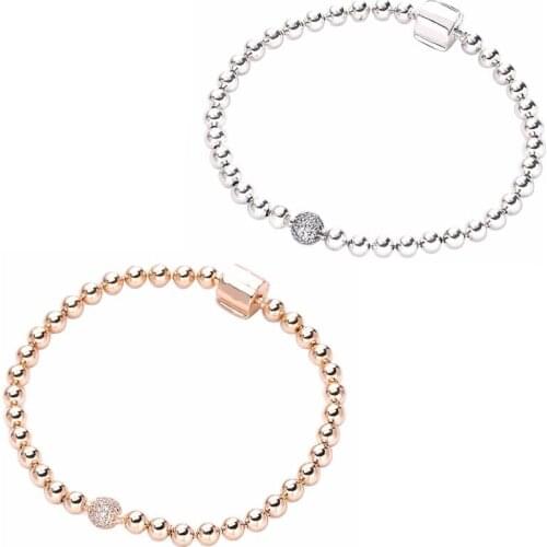 Ajax 925 Sterling Silver Chain Bracelets For Women Beauty Of Simplicity Charm Bangle Jewelry Gifts For Women