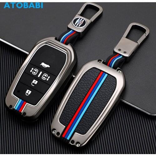 Zinc Alloy Car Key Cases Smart Remote Control Fobs Protector Cover For Toyota Alphard Previa Tarago Vellfire 2013 2014 2015 2016