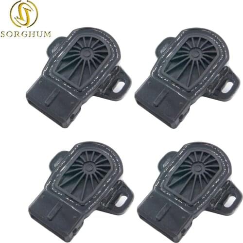 4PCS TPS Sensor Throttle Body Throttle 5S5377 TPS4183 TH404 1580818 for Mitsubishi Lancer Outlander Pajero MD628074