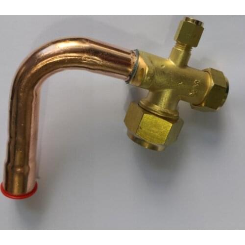 Air Conditioner Parts A/C curved stop valve 3/4" or 19mm copper valve