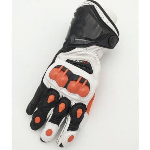 New 100% Genuine Leather GP PRO Motorcycle Long Gloves Racing Driving Original GP PRO Motorbike Cowhide Motocross Gloves