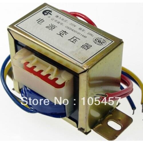 20W EI Ferrite Core Input 220V 380V 50Hz Vertical Mount Electric Power Transformer Output Voltage
