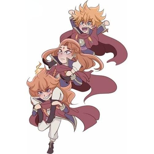 Personality Beautiful Black Clover Car Sticker Cartoon Anime Trunk Anti-UV Scratch-proof Decal Windshield Bumper Vinyl Car Wrap