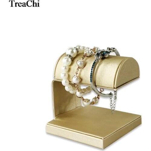 Creative Gold PU Bracelet Jewelry Organizer Holder Rack Watch Bead Chain Bangle Anklet Jewelry Display Storage Hanging Stand