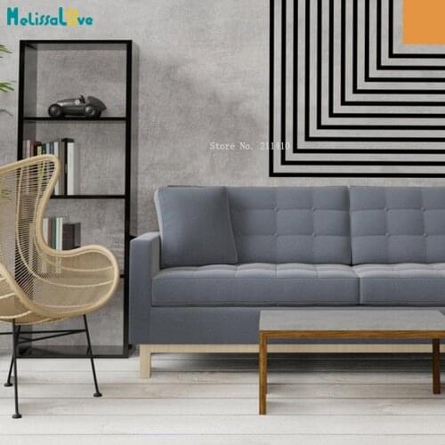 Boho Square Wall Lines Sticker Bohemian Arch Living Room Decals Vintage Nursery Decor Removable Murals YT6149