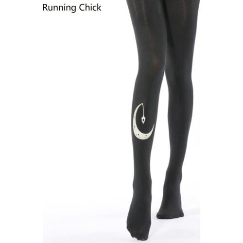 Crescent Chandelier Design pantyhose, 1200D Thickness Winter Women Black tight, One size, Wholesales, Dropshipping