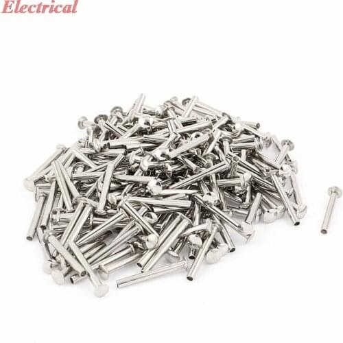 M3 x 25mm Nickel Plated Truss Head Semi-Tubular Rivets