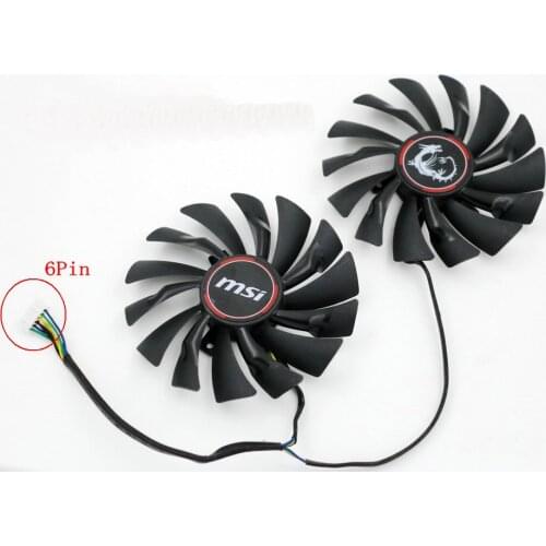 New Original for MSI GTX970 / GTX980 / GTX980Ti graphics card cooling fan 6Pin Connector