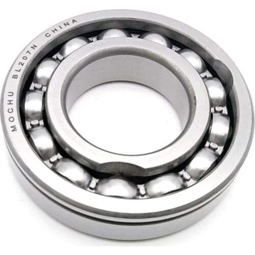 MOCHU BL207 BL207N BL207NR 35X72X17 Single Row Deep Groove Radial Ball Bearing Maximum Capacity Type Steel Cage Open Snap Ring