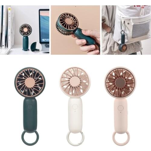 Mini Handheld Air Cooler Carabiner Portable Fan USB Charging Small Personal Cool