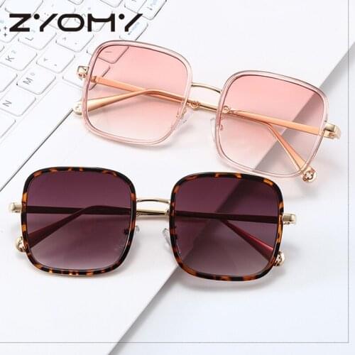 Q Vintage Sunglasses Leopard Frame Women Sunglasses Fashion Square Frame Glasses Sun Glasses UV400 Shade Mirror Men Goggles