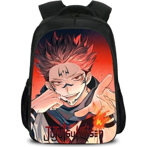 Jujutsu Kaisen Boys Girls School Bag Cute Cartoon Backpack 3D Print Anime Gojo Satoru 16Inch Burden Alleviation Mochila infantil