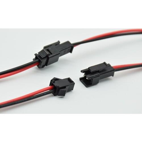 10pcs/5Pairs 15cm Long JST SM 2Pins Plug Male to Female Wire Connector cable pigtail Plug