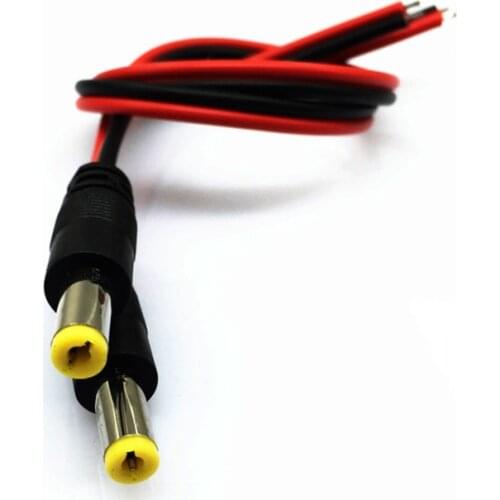 10pcs DC Power Supply Red and Black Flat Wire DC Power Cord Male/Female DC Power Cable
