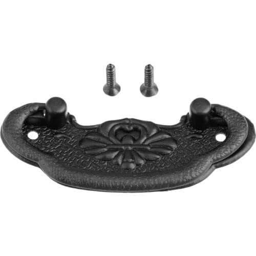 1xAntique Furniture Handle Black Cabinet Knobs and Handles Kitchen Drawer Cupboard Pull Door Handles Furniture Fittings