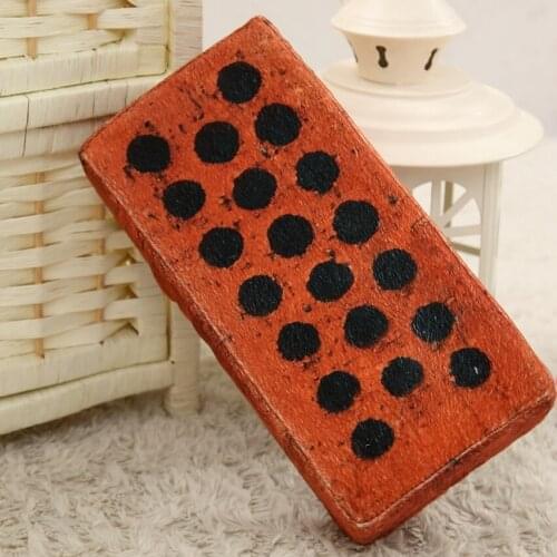 25cm Creative Red Brick Pillow Realistic Simulation Bricks Funny Sponge Plush Cushion Office Rest for Girl Boyfriend Gift