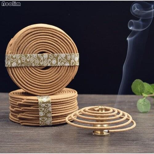 48 Coils Natural Sandalwood Incense Home Aromatherapy Maker Spice Antiseptic Refreshing Home Fragrance Coil Incense