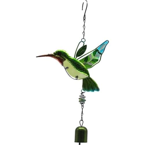 Window Balcony Hummingbird Decor Wind Chimes Yard Home Wall Hanging Bells Ornament