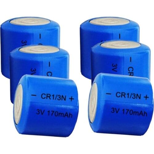 6PCS 3V CR1/3N CR 1/3N Lithium battery cell 170mah M6 M7 DL-1/3N CR13N dry primary batteries Battery