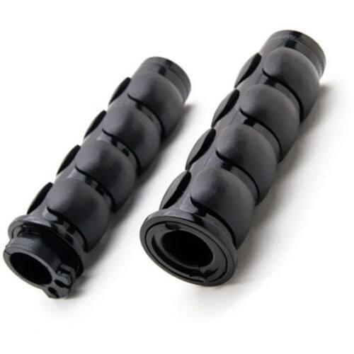 Motorcycle Black Hand Grips 1" 25mm Cruiser Chopper Cafe Racer Old School Bobber Touring Dirt bike