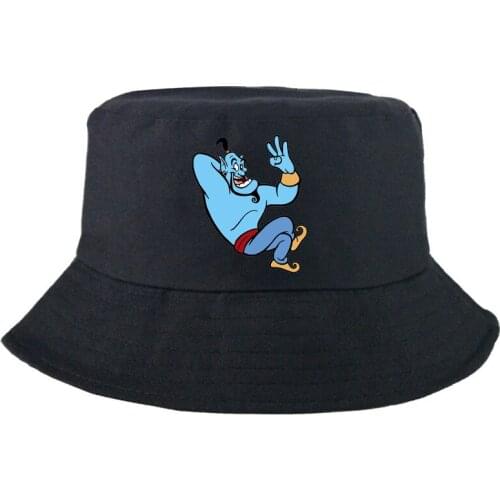 Disney Aladdin and the magic lamp Jasmine Outdoor Bucket Hat Sunbonnet Reversible Panama Cap Graphic Fishing Hat Cartoon Summer