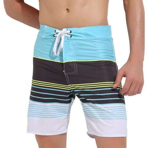 Sbart Quick Drying Loose Beach Board Shorts Mens Swimming Trousers Swimming Pool Pants Knee Length New 2019 EO