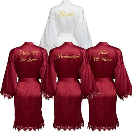 Women's Satin Robes YUXINBRIDAL China