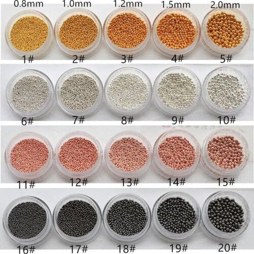 10g/bottle Japan Korea 3D Alloy Nail Art Decorations Metal Mini Beads Nail Accessories DIY Charm Styling Tools Nail Parts