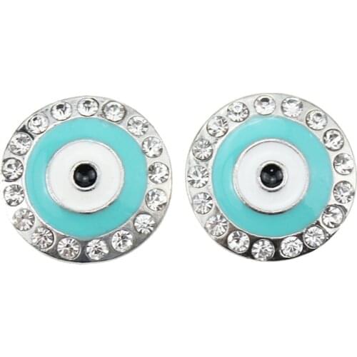 10pcs/lot 18mm Snap Button Jewelry Rhinestone Metal Snap Buttons Bracelet Fit DIY Snap Jewelry