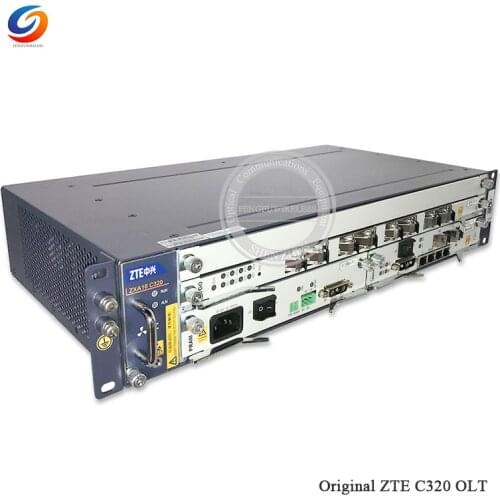 100% Original New 1000M GPON OLT ZTE C320 SMXA/1 Card*1 AC+DC PRAM 8 Ports GTGO GPON C+ Business Board DC power Supply