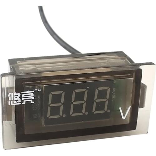 12V-24V Waterproof Car Motorcycle Green LED Digital Display Voltmeter Volt
