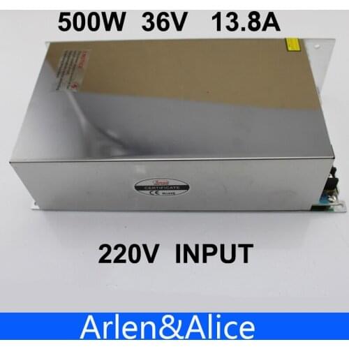 500W 36V 13.8A 220V INPUT Single Output Switching power supply for LED Strip light AC to DC