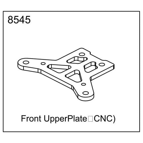 ZD racing EX07 accessories super sports car 1/7 original accessories 8545 Front upper second floor