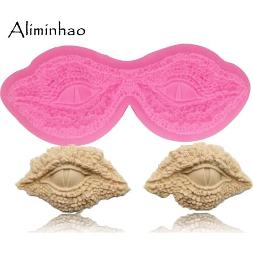 B1403 Dinosaur eyes fondant cake decoration dessert tools Sugarcraft silicone mold for cake clay DIY chocolate Resin mold