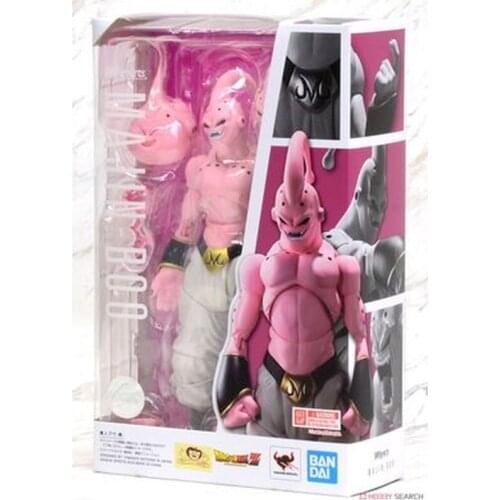Bandai Dragon Ball SHF Dragon Ball Z Majin Buu Evil Thin Majin Buu Anime Characters Movable joints Figure Boy Toys