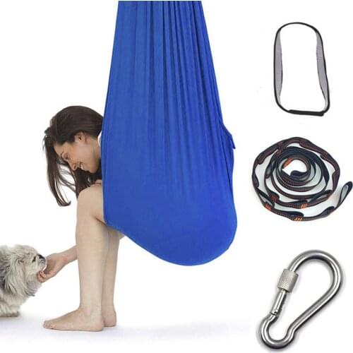 Childrens Elastic Hammock Indoor And Outdoor Elastic Swing Bed Aerial Yoga Training Belt Comfortable Hammock