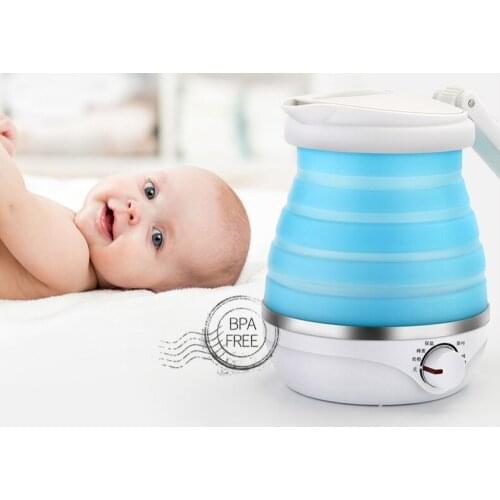 Travel electric kettle folding silicone portable